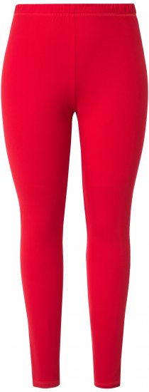 Ulla Popken Quick Dry Moisture Wicking Stretch Ski Leggings Salsa Red - Jeans & Pantaloni Donna Taglie Comode – Plus Size - 