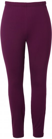 Ulla Popken Quick Dry Moisture Wicking Stretch Ski Leggings Grape Red - Jeans & Pantaloni Donna Taglie Comode – Plus Size - 