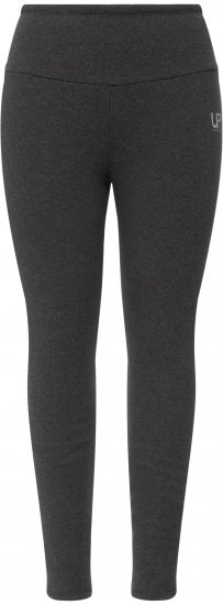 Ulla Popken Faux Fur Lined Stretch Leggings Charcoal - Jeans & Pantaloni Donna Taglie Comode – Plus Size - 