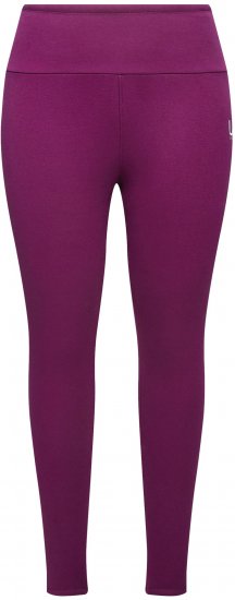 Ulla Popken Faux Fur Lined Stretch Leggings Pink Berry - Jeans & Pantaloni Donna Taglie Comode – Plus Size - Jeans e Pantaloni Donna, EU 42-70