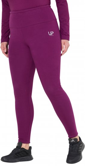 Ulla Popken Faux Fur Lined Stretch Leggings Pink Berry - Jeans & Pantaloni Donna Taglie Comode – Plus Size - Jeans e Pantaloni Donna, EU 42-70