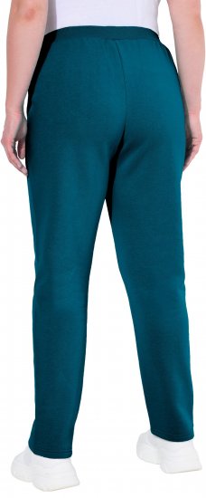 Ulla Popken Basic Drawstring Elastic Waist Cotton Blend Joggers Cerulean - Jeans & Pantaloni Donna Taglie Comode – Plus Size - Jeans e Pantaloni Donna, EU 42-70