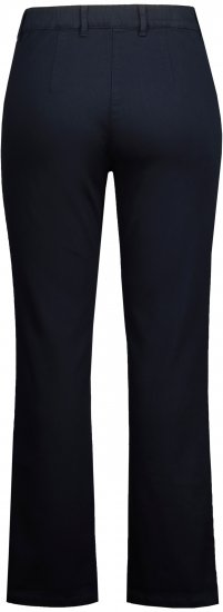 Ulla Popken Basic Mony Tapered Leg Stretch Pants Navy - Jeans & Pantaloni Donna Taglie Comode – Plus Size - 