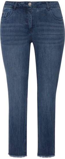 Ulla Popken Positive Thoughts Slim Leg Sarah Fit Stretch Jeans Blue Denim - ABBIGLIAMENTO DONNA 40-66 - Abbigliamento Taglie Forti da Donna