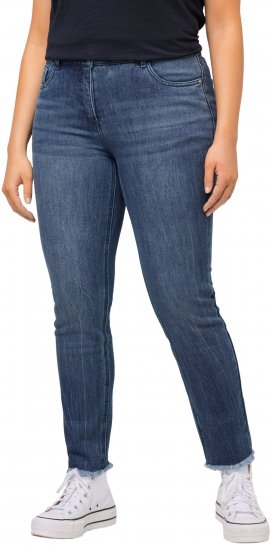 Ulla Popken Positive Thoughts Slim Leg Sarah Fit Stretch Jeans Blue Denim - ABBIGLIAMENTO DONNA 40-66 - Abbigliamento Taglie Forti da Donna
