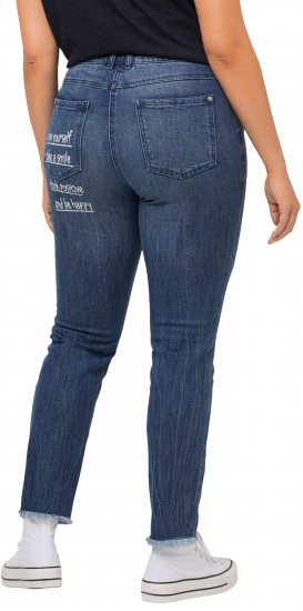 Ulla Popken Positive Thoughts Slim Leg Sarah Fit Stretch Jeans Blue Denim - ABBIGLIAMENTO DONNA 40-66 - Abbigliamento Taglie Forti da Donna