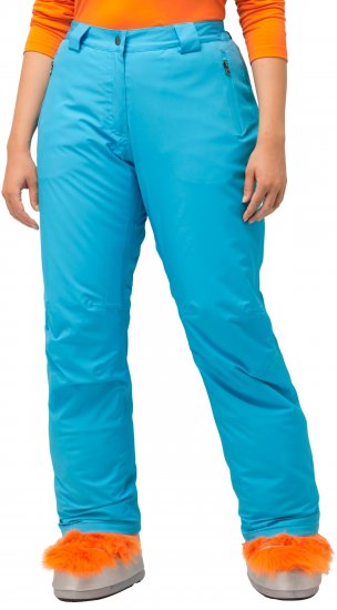 Ulla Popken Thermal Triple-Function Pants Bright Turquoise - Jeans & Pantaloni Donna Taglie Comode – Plus Size - 