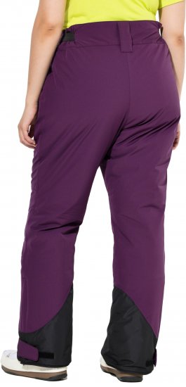 Ulla Popken HYPRAR Triple Function Ski Pants Grape Red - Jeans & Pantaloni Donna Taglie Comode – Plus Size - 