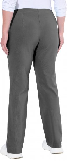 Ulla Popken Bengaline Elastic Waist Thermal Pants Graphite Grey - Jeans & Pantaloni Donna Taglie Comode – Plus Size - 