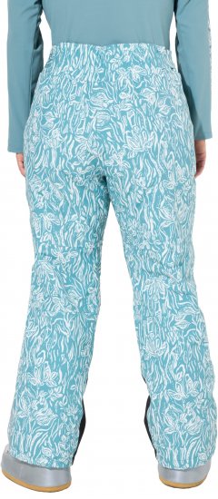 Ulla Popken Floral Print Ski Pants Ice Green - Jeans & Pantaloni Donna Taglie Comode – Plus Size - 