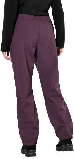 Ulla Popken Softshell Triple Function Fleece Lined Pants Dark Blackberry - Jeans & Pantaloni Donna Taglie Comode – Plus Size - 