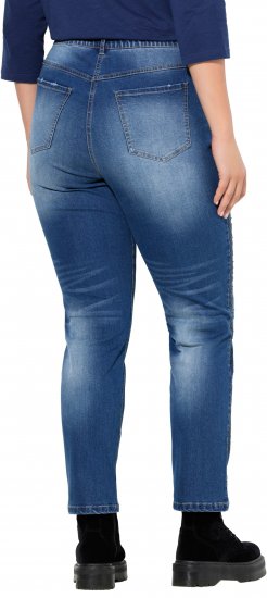 Ulla Popken Rhinestone Detail Stretch Fit Jeans Denim Blue - Jeans & Pantaloni Donna Taglie Comode – Plus Size - Jeans e Pantaloni Donna, EU 42-70