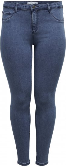 Only Carmakoma Thunder Life Skinny Fit Jeans Blue Denim - Jeans & Pantaloni Donna Taglie Comode – Plus Size - 