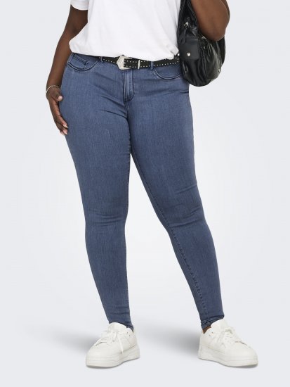 Only Carmakoma Thunder Life Skinny Fit Jeans Blue Denim - Jeans & Pantaloni Donna Taglie Comode – Plus Size - 