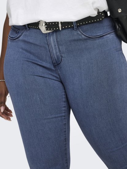 Only Carmakoma Thunder Life Skinny Fit Jeans Blue Denim - Jeans & Pantaloni Donna Taglie Comode – Plus Size - 
