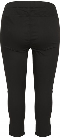 Kaffe Curve Ana Cropped Twill Jeggings Nero profondo - Jeans & Pantaloni Donna Taglie Comode – Plus Size - 