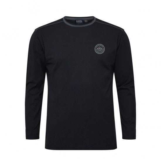 North Latitude Py Jersey O-Neck Long Sleeve Black - Magliette a manica lunga - Magliette a manica lunga taglie forti