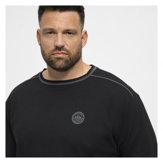 North Latitude Py Jersey O-Neck Long Sleeve Black - Magliette a manica lunga - Magliette a manica lunga taglie forti