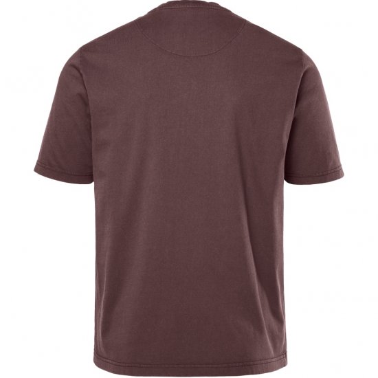 JP1880 T-Shirt Short Sleeve Cabin Mahogany Brown - Magliette - Magliette Uomo Taglie Forti
