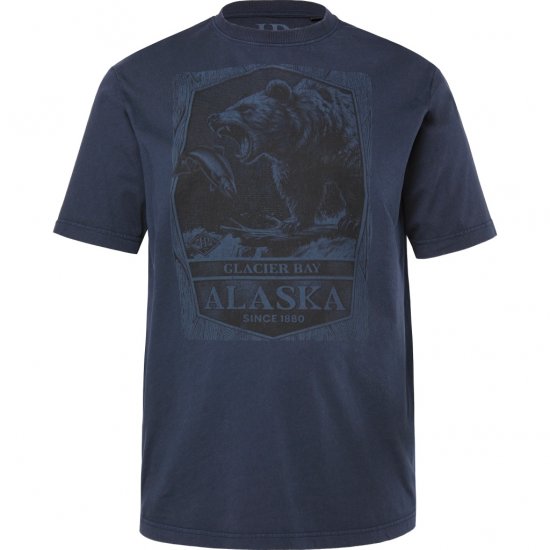 JP1880 T-Shirt Short Sleeve Alaska Navy - Magliette - Magliette Uomo Taglie Forti