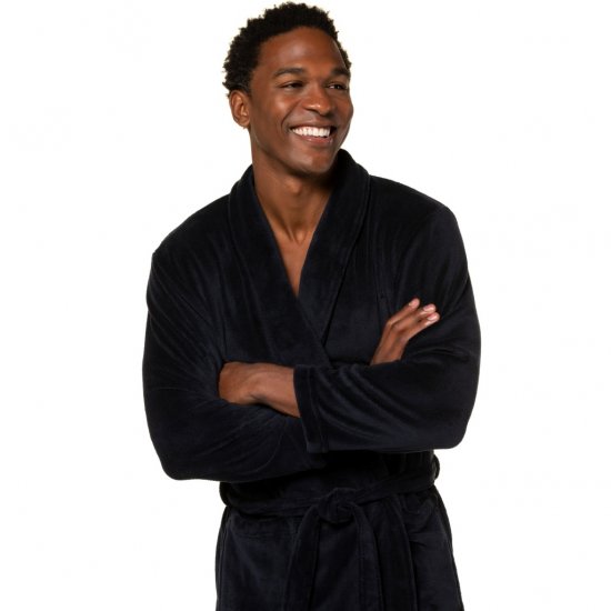 JP1880 Bathrobe with Spacious Patch Pockets Dark Navy - Intimo & costumi da bagno - Intimo Taglie Forti Uomo