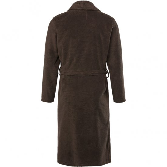 JP1880 Bathrobe Extra Soft Terry Cloth Brown - Intimo & costumi da bagno - Intimo Taglie Forti Uomo