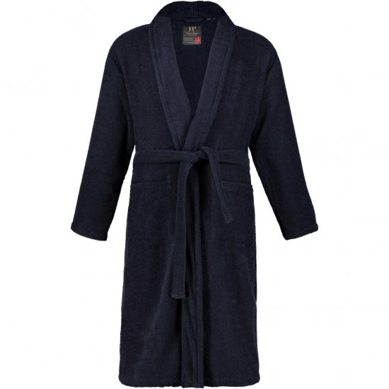 JP1880 Bathrobe Extra Soft Terry Cloth Dark Navy - Intimo & costumi da bagno - Intimo Taglie Forti Uomo
