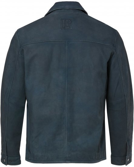 JP1880 Fine Lamb Leather Jacket Deep Sea Blue - Giubbotti - Giubbotti Uomo Taglie Forti