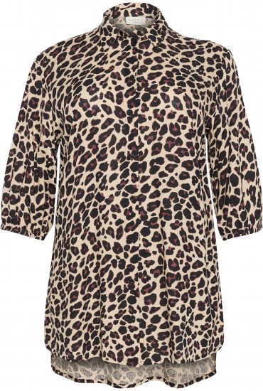 Kaffe Curve Sonna Camicia Stampa Leopardo - Camicie e tuniche - 