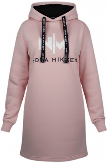 Nora Mikken KADRI WHITE Long Hoodie Pink - ABBIGLIAMENTO DA DONNA XS-XXL - 