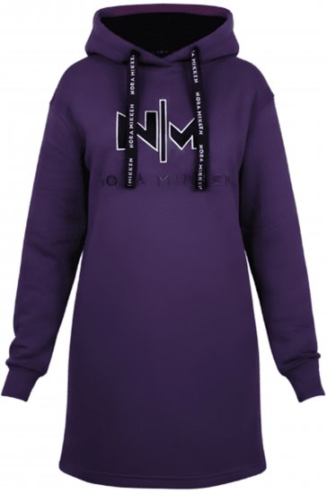 Nora Mikken KADRI WHITE Long Hoodie Purple - Felpe & felpe con cappuccio - 