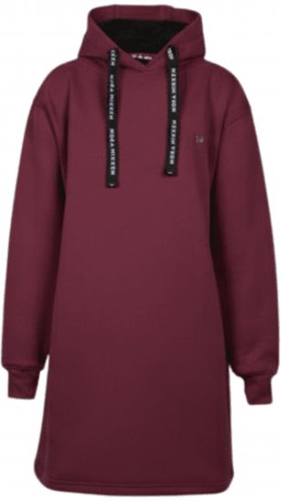 Nora Mikken KRISTINA Long Hoodie Burgundy - Felpe & felpe con cappuccio - 