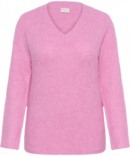 Kaffe Curve Emilia Pullover Pink Power Melange - Maglioni lavorati a maglia - 