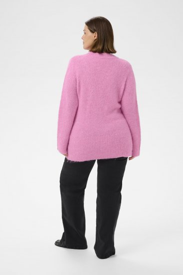 Kaffe Curve Emilia Pullover Pink Power Melange - Maglioni lavorati a maglia - 