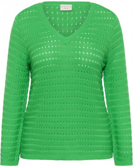 Kaffe Curve Metty Pullover Bright Green - Maglioni lavorati a maglia - 
