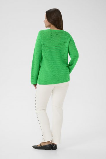 Kaffe Curve Metty Pullover Bright Green - Maglioni lavorati a maglia - 