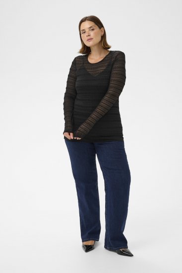 Kaffe Curve Hanna Lace Long Sleeve T-Shirt - Maglie a maniche lunghe - 