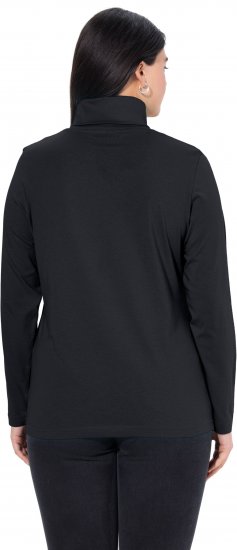 Ulla Popken Basic Long Sleeve Slim Fit Turtleneck Black - Felpe & felpe con cappuccio - 