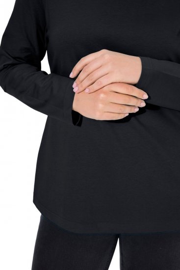Ulla Popken Basic Long Sleeve Slim Fit Turtleneck Black - Felpe & felpe con cappuccio - Felpe, Hoodie e Maglieria Calda