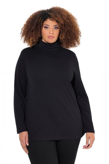 Ulla Popken Basic Long Sleeve Slim Fit Turtleneck Black - Felpe & felpe con cappuccio - Felpe, Hoodie e Maglieria Calda