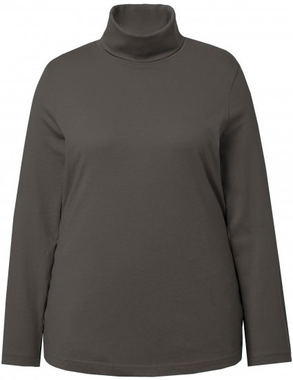 Ulla Popken Basic Long Sleeve Slim Fit Turtleneck Graphite Grey - Felpe & felpe con cappuccio - 