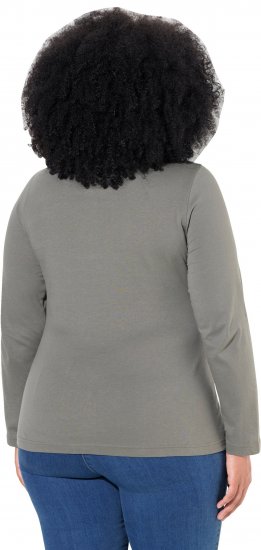 Ulla Popken Basic Long Sleeve Slim Fit Turtleneck Grey - Felpe & felpe con cappuccio - 