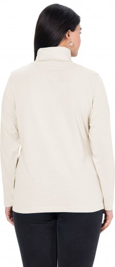 Ulla Popken Basic Long Sleeve Slim Fit Turtleneck Natural - Felpe & felpe con cappuccio - 