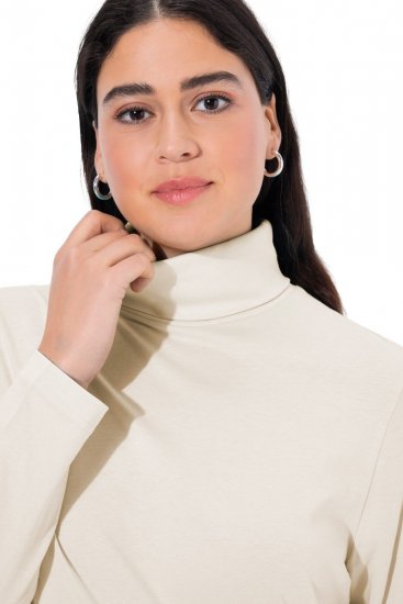 Ulla Popken Basic Long Sleeve Slim Fit Turtleneck Natural - Felpe & felpe con cappuccio - Felpe, Hoodie e Maglieria Calda