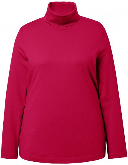 Ulla Popken Basic Long Sleeve Slim Fit Turtleneck Red - Felpe & felpe con cappuccio - 