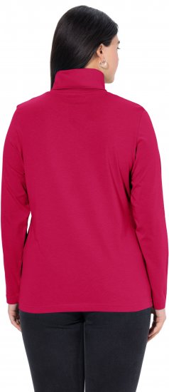 Ulla Popken Basic Long Sleeve Slim Fit Turtleneck Red - Felpe & felpe con cappuccio - 