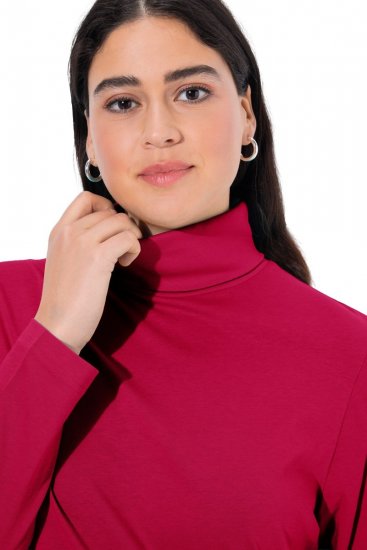 Ulla Popken Basic Long Sleeve Slim Fit Turtleneck Red - Felpe & felpe con cappuccio - Felpe, Hoodie e Maglieria Calda