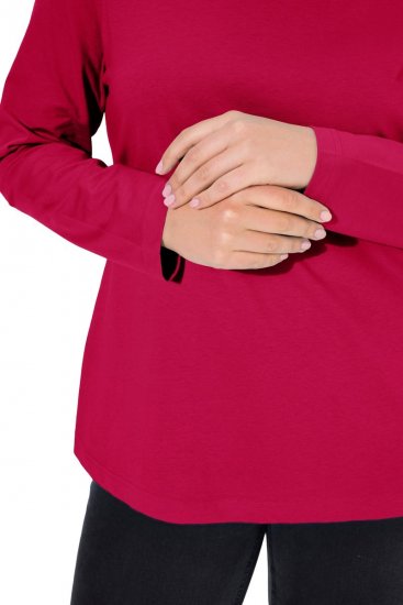 Ulla Popken Basic Long Sleeve Slim Fit Turtleneck Red - Felpe & felpe con cappuccio - Felpe, Hoodie e Maglieria Calda