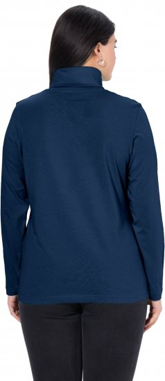 Ulla Popken Basic Long Sleeve Slim Fit Turtleneck Dark Blue - Felpe & felpe con cappuccio - 