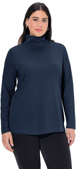 Ulla Popken Basic Long Sleeve Slim Fit Turtleneck Navy Blue - Felpe & felpe con cappuccio - 